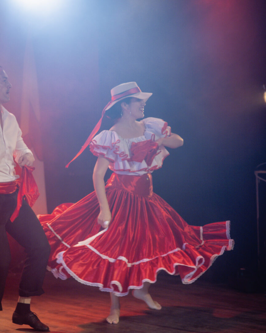 Dancer performing at Montreal Citizenship ceremony.